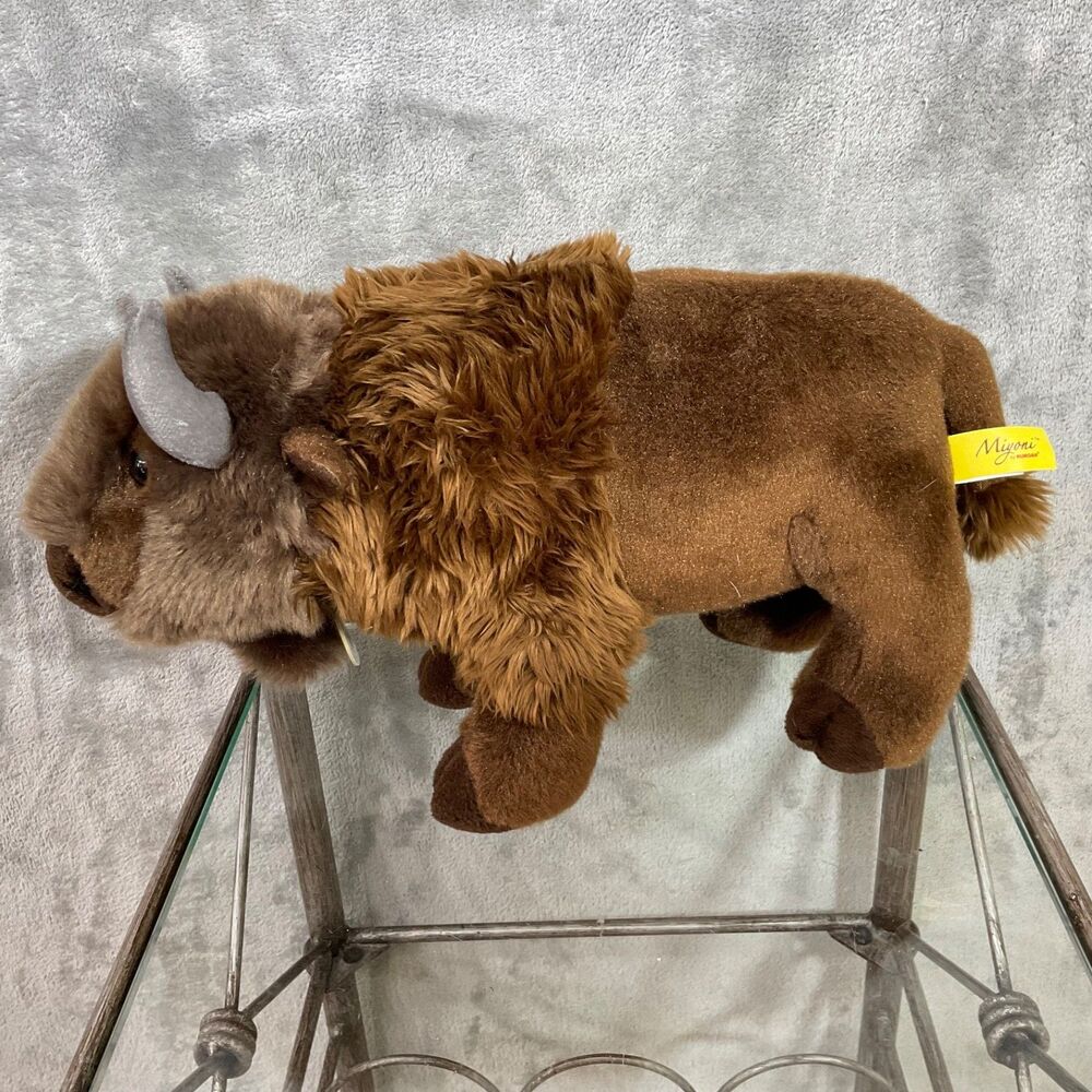 Miyoni Aurora pico river plush Buffalo toy animal Wild Bison Plush 14”